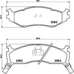 BREMBO Bremsklötze VA | CHRYSLER Voyager/ Le Baron 86 | P 11 006