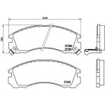 BREMBO Bremsklötze VA | CITROEN C-Crosser PEUGEOT 4007 07-13 | P 54 017