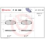 BREMBO Bremsklötze VA | CITROEN Jumper PEUGEOT Boxer 94-05 | P 23 068