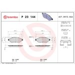 BREMBO Bremsklötze VA | CITROEN Jumper,FIAT,PEUG Boxer 06 | P 23 144