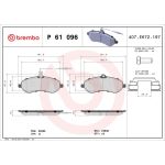 BREMBO Bremsklötze VA | CITROEN Jumpy FIAT Scudo PEUGEOT 07 | P 61 096