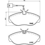 BREMBO Bremsklötze VA | CITROEN,FIAT,PEUGEOT | P 23 083