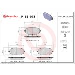 BREMBO Bremsklötze VA | DACIA Sandero RENAULT Clio 21 | P 68 073