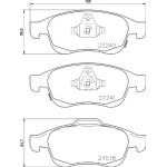 BREMBO Bremsklötze VA | FIAT 500X 14 | P 23 165