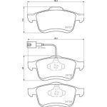 BREMBO Bremsklötze VA | FIAT Doblo OPEL Combo 12 | P 23 130