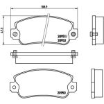 BREMBO Bremsklötze VA | FIAT Panda, Uno SEAT Ibiza 82-99 | P 23 013