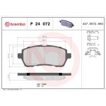 BREMBO Bremsklötze VA | FORD Fiesta 08 | P 24 072