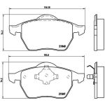 BREMBO Bremsklötze VA | FORD Galaxy SEAT VW 95-06 | P 85 039