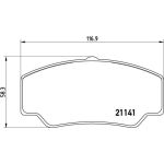 BREMBO Bremsklötze VA | FORD Transit 85-92 | P 24 023