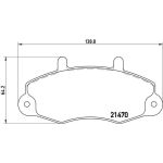 BREMBO Bremsklötze VA | FORD Transit 94-00 | P 24 049