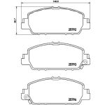 BREMBO Bremsklötze VA | HONDA Accord 12 | P 28 077