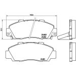 BREMBO Bremsklötze VA | HONDA Accord, Civic, CR-V 89-05 | P 28 026