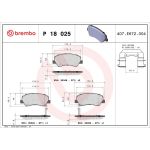 BREMBO Bremsklötze VA | HYUNDAI Accent 10-,KIA Rio III 11 | P 18 025