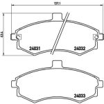 BREMBO Bremsklötze VA | HYUNDAI Elantra, Matrix 00-10 | P 30 020