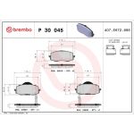 BREMBO Bremsklötze VA | HYUNDAI i20 08 | P 30 045