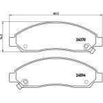 BREMBO Bremsklötze VA | ISUZU D-Max 02 | P 34 005