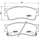 BREMBO Bremsklötze VA | KIA Carens, Rio 99-05 | P 30 016