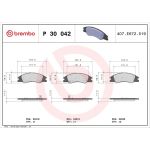 BREMBO Bremsklötze VA | KIA Cerato 04-09 | P 30 042