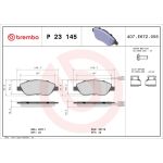 BREMBO Bremsklötze VA | LANCIA Delta,FIAT Bravo,ALFA Mito 08 | P 23 145