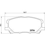 BREMBO Bremsklötze VA | LEXUS RX 03 | P 83 067