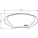 BREMBO Bremsklötze VA | MAZDA RX-8 03-12 | P 49 034