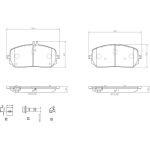 BREMBO Bremsklötze VA | MERCEDES A,B-Klasse,CLA,GLE 18 | P 50 152