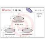 BREMBO Bremsklötze VA | MERCEDES C-Klasse 14 | P 50 124