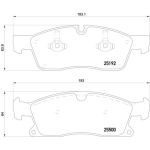 BREMBO Bremsklötze VA | MERCEDES GL-Klasse (X166) | P 50 108