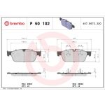 BREMBO Bremsklötze VA | MERCEDES M-Klasse/GL-Klasse 12 | P 50 102