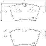 BREMBO Bremsklötze VA | MERCEDES M,GL 07 | P 50 115