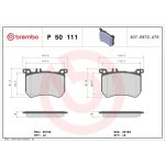 BREMBO Bremsklötze VA | MERCEDES S-Klasse (W222) | P 50 111