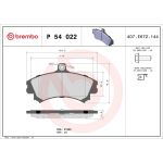 BREMBO Bremsklötze VA | MITSUBISHI Carisma VOLVO S40 95-06 | P 54 022