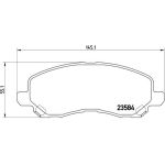 BREMBO Bremsklötze VA | MITSUBISHI Galant/Lancer 00 | P 11 026