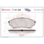 BREMBO Bremsklötze VA | MITSUBISHI Pajero 99-07 | P 54 028