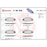 BREMBO Bremsklötze VA | NISSAN Cabstar 98 | P 56 042