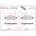 BREMBO Bremsklötze VA | NISSAN Navara RENAULT Alaskan 15 | P 56 118