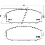 BREMBO Bremsklötze VA | NISSAN Patrol 97-07 | P 56 041