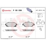 BREMBO Bremsklötze VA | OPEL Combo, Corsa 00-12 | P 59 036