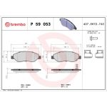 BREMBO Bremsklötze VA | OPEL Corsa 06-14 | P 59 053