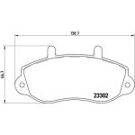 BREMBO Bremsklötze VA | OPEL Movano RENAULT Master 98 | P 68 025