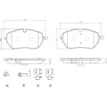 BREMBO Bremsklötze VA | PEUGEOT 308 14 | P 61 128