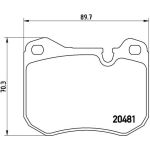 BREMBO Bremsklötze VA | PORSCHE 924, 928, 944 75-95 | P 65 002