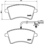 BREMBO Bremsklötze VA | RENAULT KANGOO 08 | P 68 058