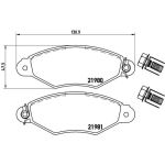 BREMBO Bremsklötze VA | RENAULT Xsara PEUGEOT 206, 306 98-07 | P 61 098