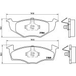 BREMBO Bremsklötze VA | SEAT Arosa SKODA VW Fox 97-14 | P 85 025