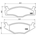 BREMBO Bremsklötze VA | SEAT Cordoba, Ibiza VW Golf, Passat 74-94 | P 85 005