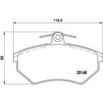 BREMBO Bremsklötze VA | SEAT Ibiza VW Golf 83-04 | P 85 011