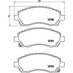 BREMBO Bremsklötze VA | SUBARU Impreza, Legacy 92-08 | P 78 009