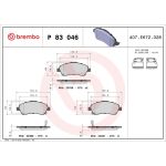 BREMBO Bremsklötze VA | TOYOTA Avensis 03-09 | P 83 046