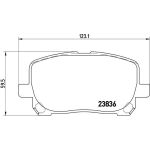 BREMBO Bremsklötze VA | TOYOTA Avensis Verso 01-11 | P 83 061